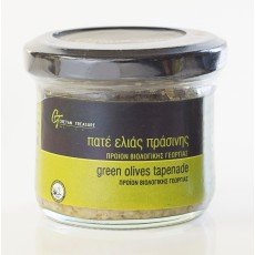 Organic green olives tapenade